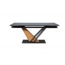 Стол обеденный SIGNAL GENESIS черный/ясень 160-220/90